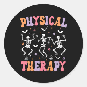 Physical Therapy Halloween Fun Physical Therapist  Classic Round Sticker