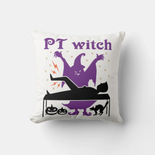 Physical Therapy Halloween PT Witch Cushion