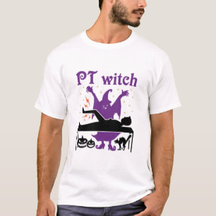 Physical Therapy Halloween PT Witch T-Shirt