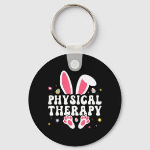 Physical Therapy Happy Easter Day Bunny Eggs PT Key Ring