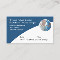 Physical Therapy Medical Appointment Cards