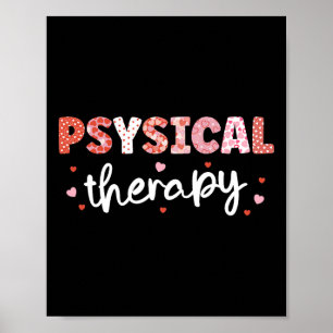 Physical Therapy Nurse Valentine’s Day Rn Icu Er V Poster