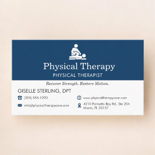 Physical Therapy Office  Business Card