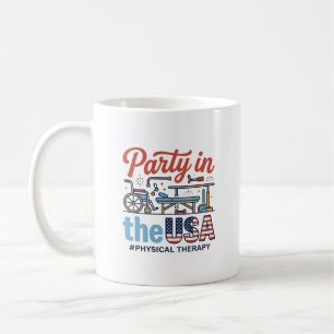 Physical Therapy Party in the USA Vintage T-Shirt_ Coffee Mug