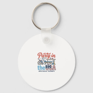 Physical Therapy Party in the USA Vintage T-Shirt_ Key Ring