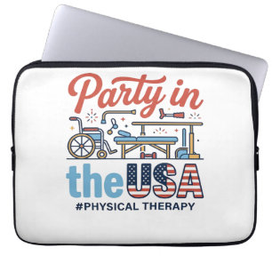 Physical Therapy Party in the USA Vintage T-Shirt_ Laptop Sleeve