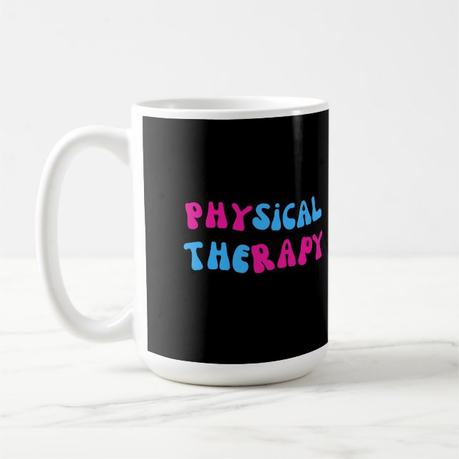 Physical Therapy Playful Design Coffee Mug (Left)