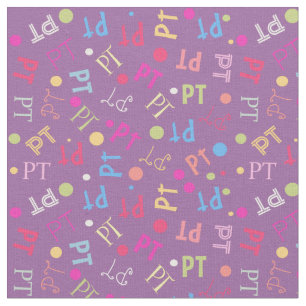Physical Therapy PT Plum Fabric