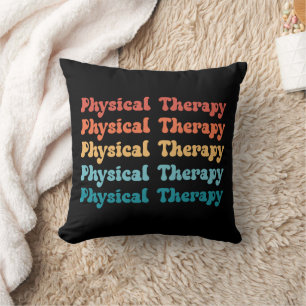 Physical Therapy PT Retro PT Grad Gifts Cushion