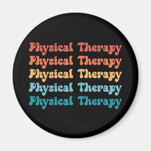 Physical Therapy PT Retro PT Grad Gifts Magnet
