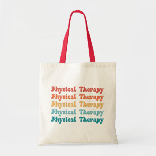 Physical Therapy PT Retro PT Grad Gifts Tote Bag