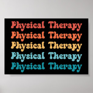 Physical Therapy PT Retro PT Student Grad Poster