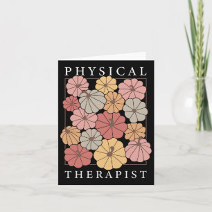 Physical Therapy Pumpkin Fall Pt Therapist Thanksg Card