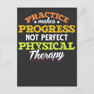 Physical Therapy Quote Physical Therapist Postcard