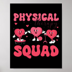 Physical Therapy Squad Valentine's Day Pt Pta Vale Poster
