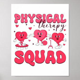 Physical Therapy Squad Valentines Day Pt Pta Vale  Poster