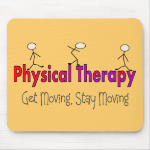 Physical Therapy Stick People Design Mouse Pad