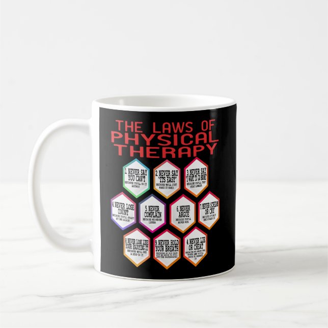 Physical Therapy The Laws Of Physic And Psychology Coffee Mug (Left)