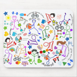 Physical Therapy Theme Mouse Pad