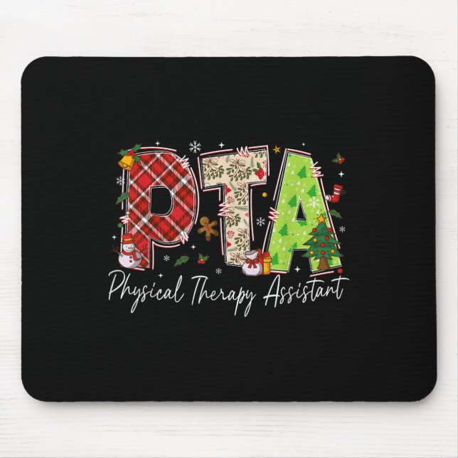 Physical Therapy Therast Istant Pta Santa Christma Mouse Pad (Front)