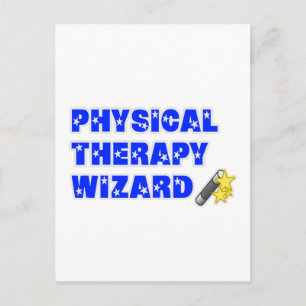 Physical Therapy Wizard Postcard