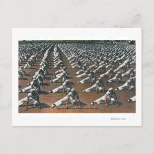 Physical Training Program for Recruits - US Navy Postcard