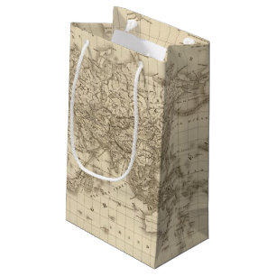 Physical world map small gift bag