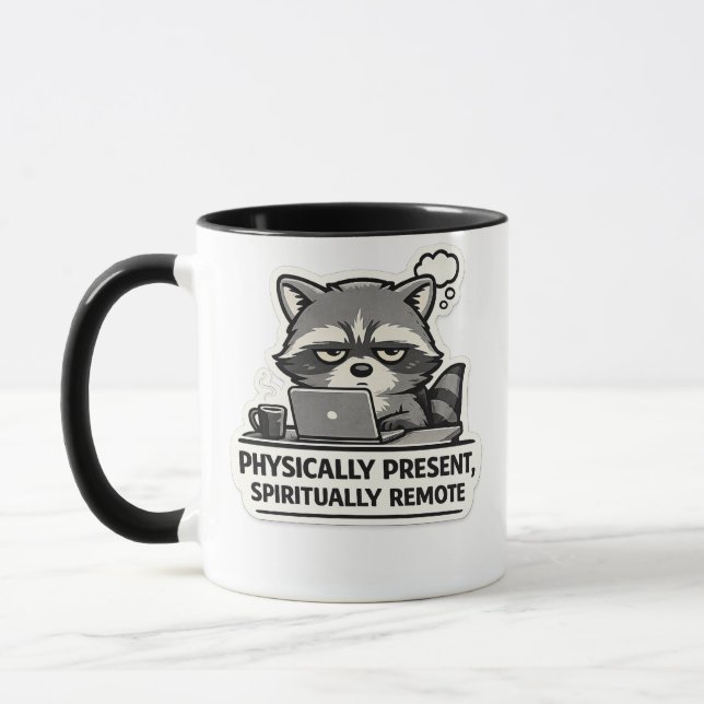 Physically Present, Spiritually Remote  Mug (Left)