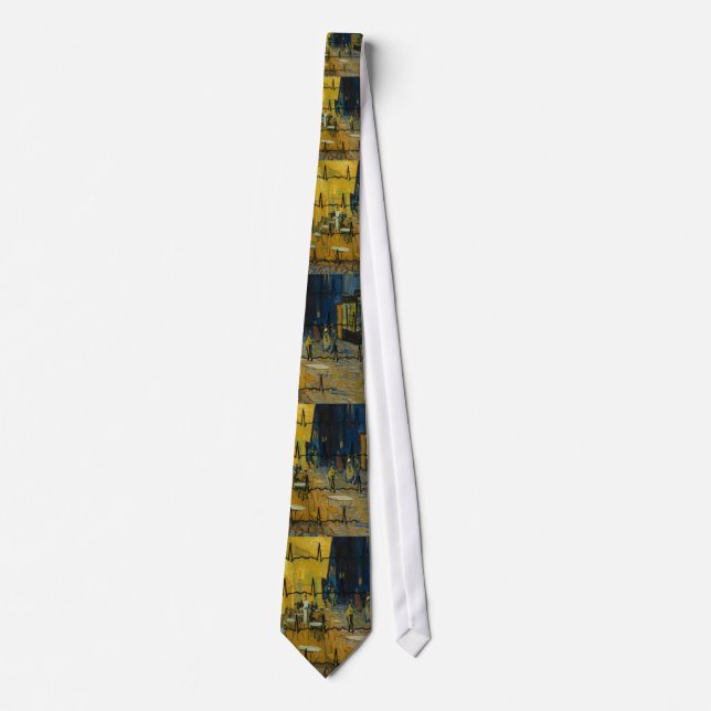 Physician Art Tie by Van Gogh "Cafe Terrace" (Front)
