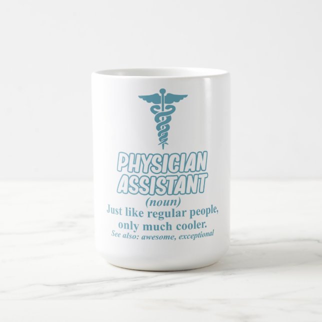 Physician Assistant Definition PA Medical Students Coffee Mug (Center)