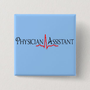 Physician Assistant Gifts, QRS Design 15 Cm Square Badge