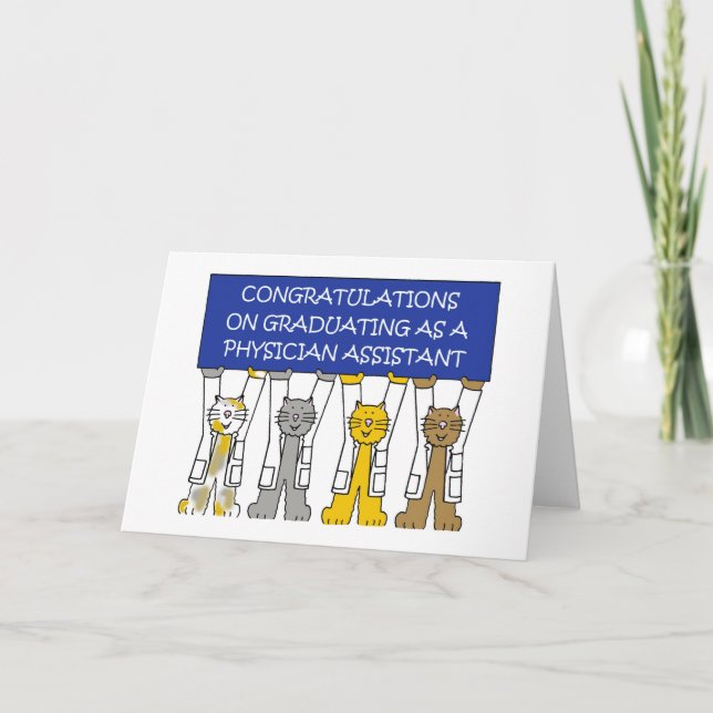 Physician Assistant Graduation Congratulations Card (Front)