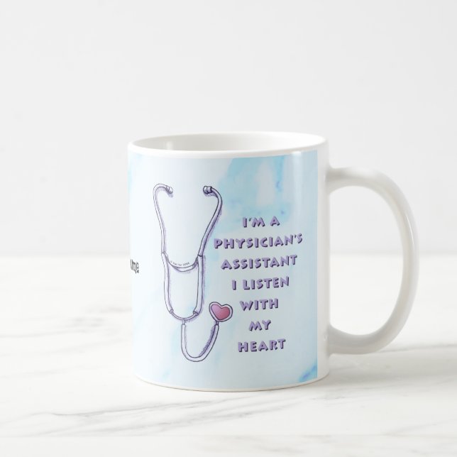 Physician Assistant Heart Coffee Mug (Right)