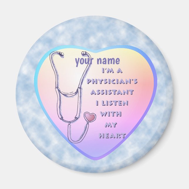 Physician Assistant Heart Magnet (Front)