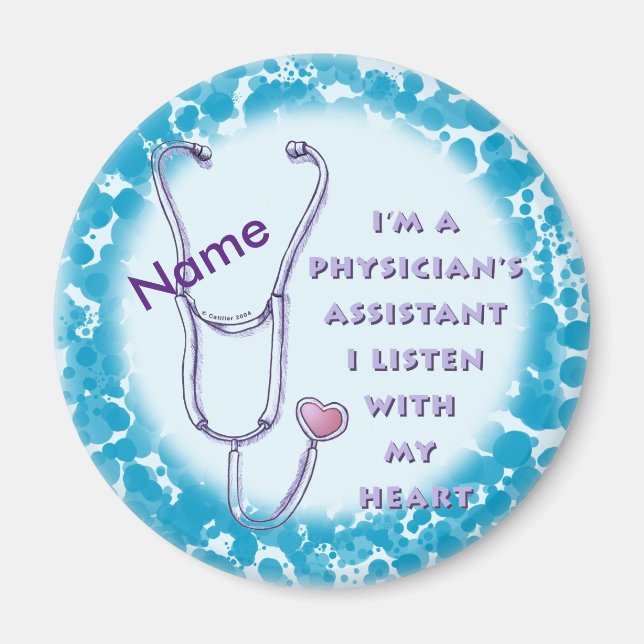 Physician Assistant Heart Magnet (Front)