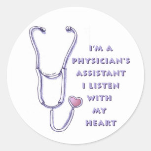 Physician Assistant Heart  Sticker