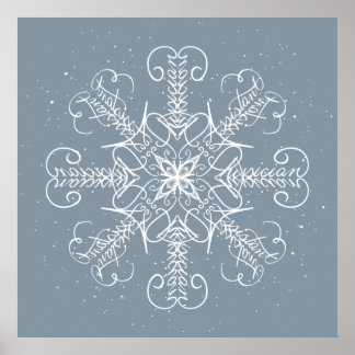 Physician Assistant - Job Career Snowflake Art Poster