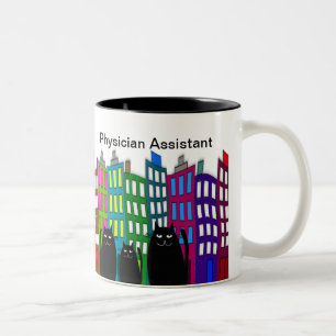 Physician Assistant Mug Whimsical Cats Design