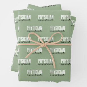 Physician Assistant PA Graduation Wrapping Paper Sheet