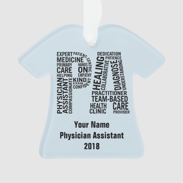 Physician Assistant PA Ornament (Front)
