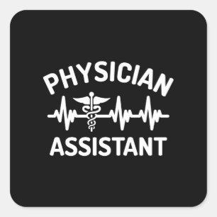 Physician assistant, pa, physician's square sticker