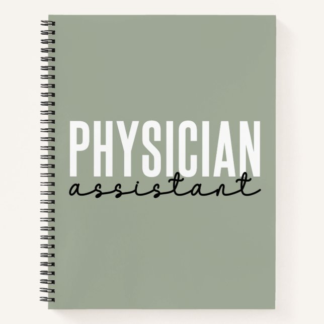Physician Assistant Physician Associate PA School Notebook (Front)