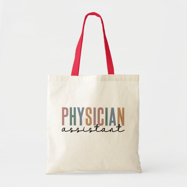 Physician Assistant Physician Associate PA School Tote Bag (Front)