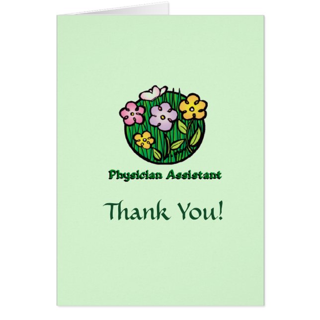 Physician Assistant Thank You Card (Front)