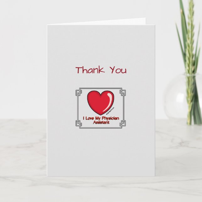 Physician Assistant Thank You Card (Front)