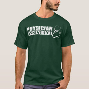 Physician Assistant Vintage White Text T-Shirt