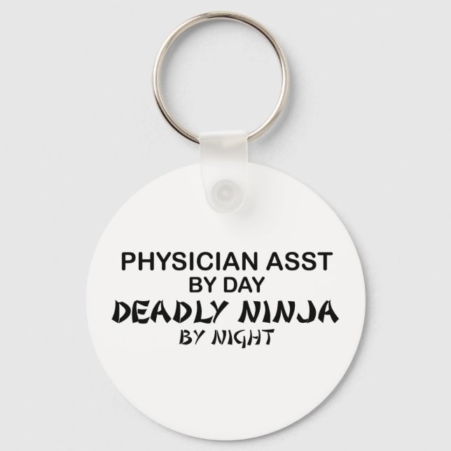 Physician Asst Deadly Ninja Key Ring (Front)