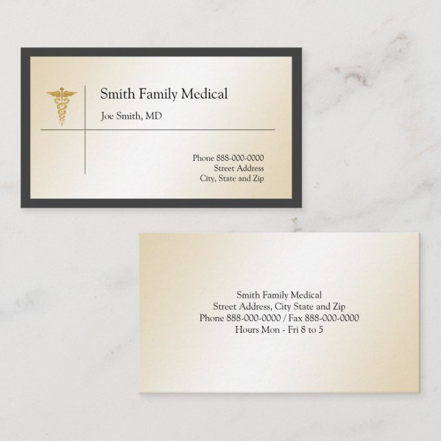Physician Business Card (Front/Back)