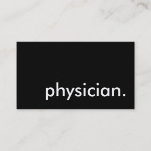 physician. business card
