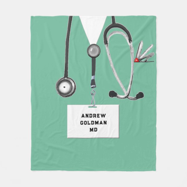 Physician Gift Ideas Fleece Blanket (Front)